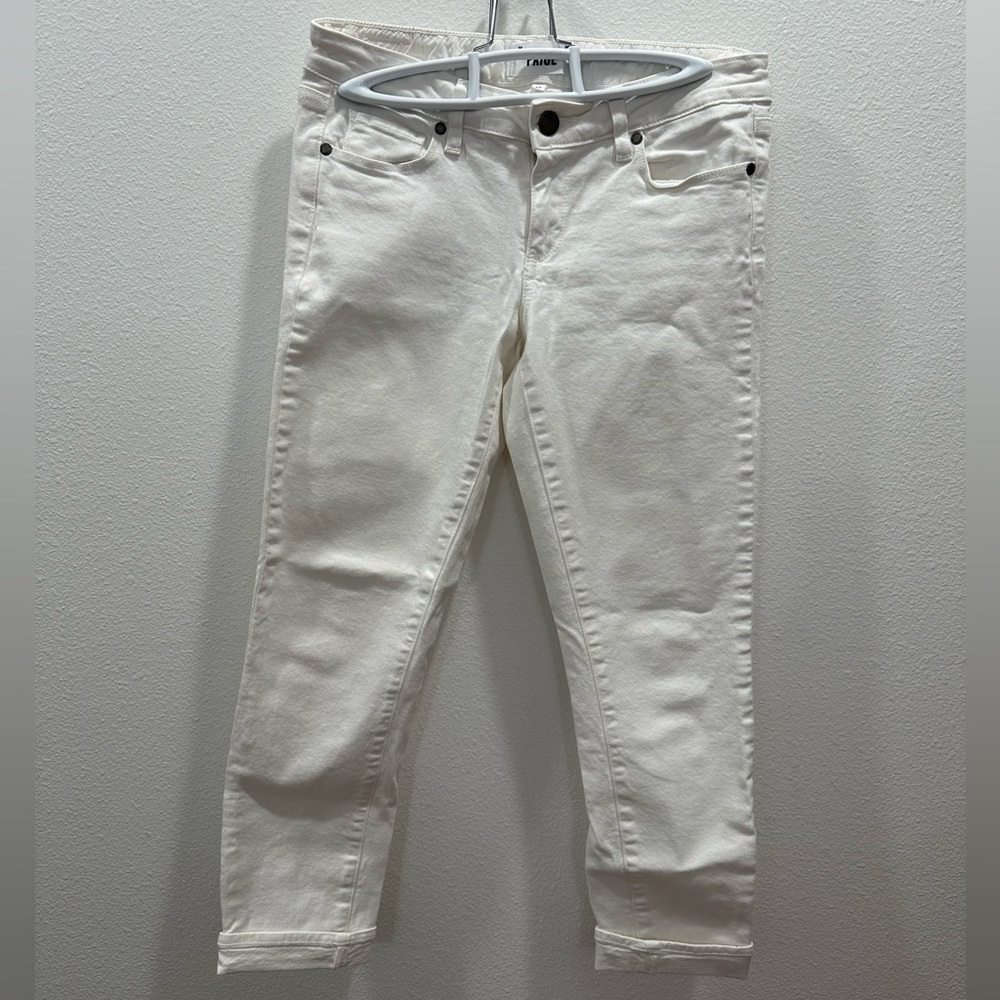 Paige Denim white Kylie crop jeans white size 27 - Picture 2 of 5